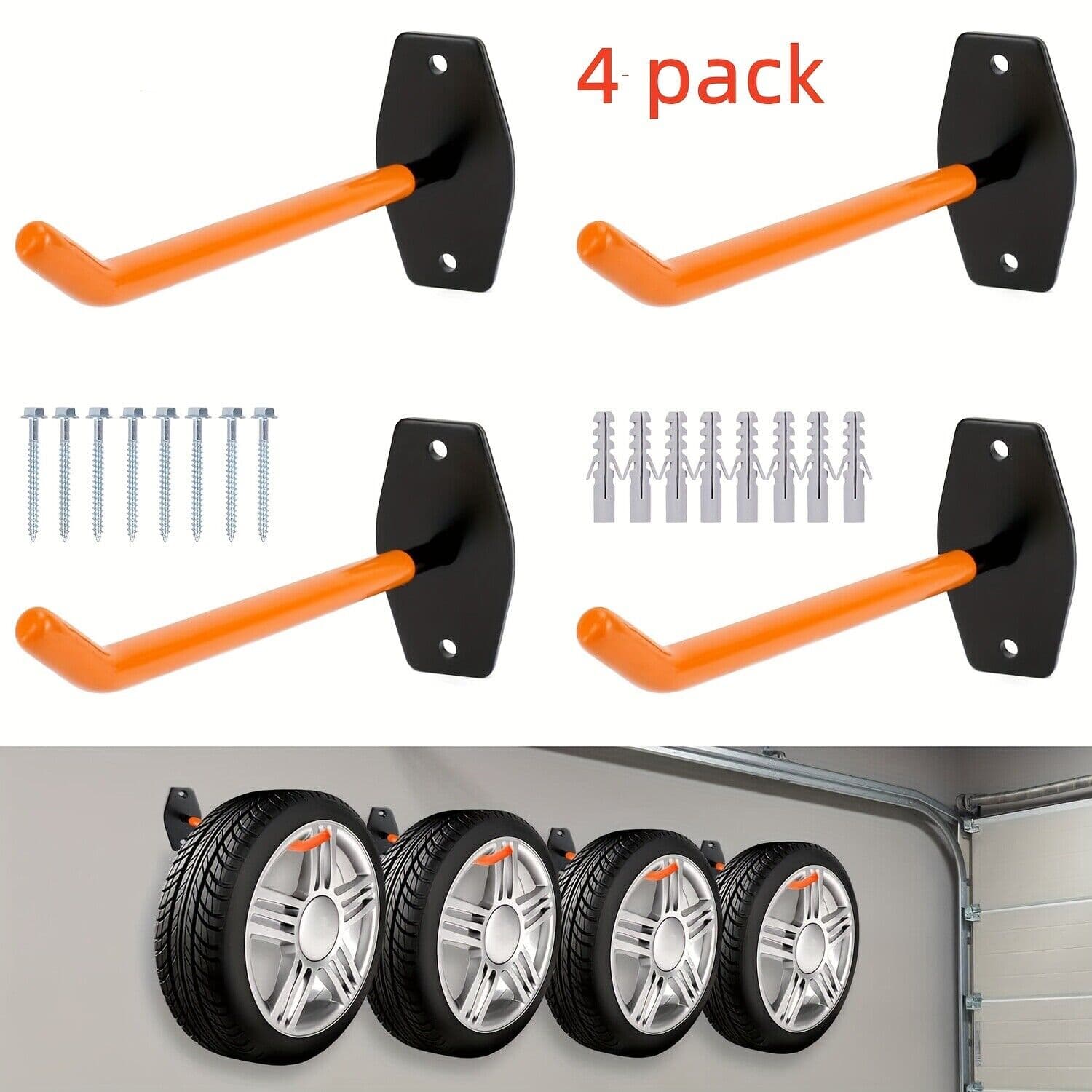 Supports muraux pour pneus (x4)