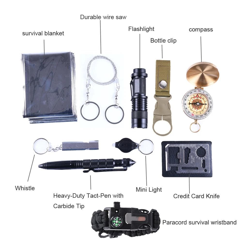 Kit de survie 10-en-1 outdoor