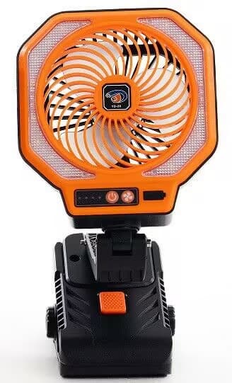 Ventilateur de camping 2-en-1 avec lampe LED