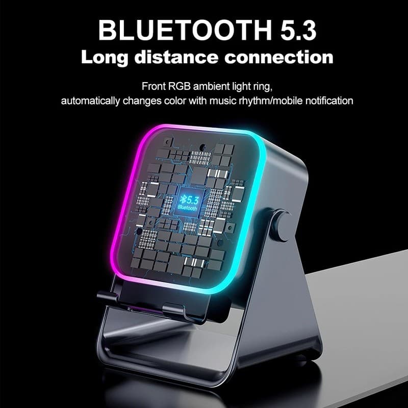 Enceinte Bluetooth 5-en-1 avec support téléphone