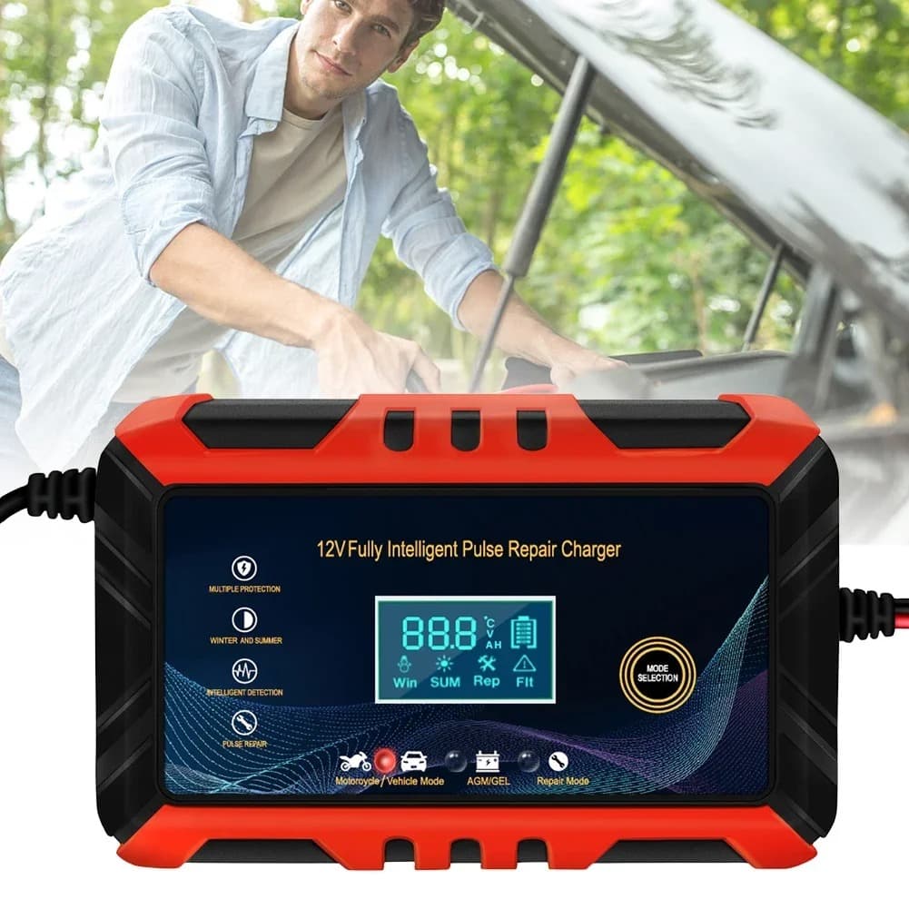 Chargeur de batterie voiture 12V 6A intelligent